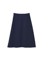 Bayan Lacivert Yüksek Bel Uzun Etek