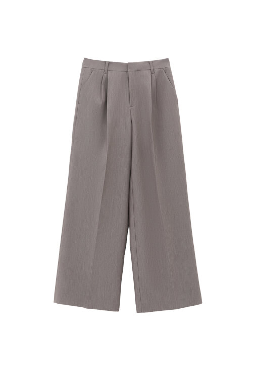 Straight-Fit Pantolon ve Crop Ceket Kombini