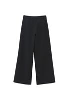 Bayan Siyah Yüksek Bel Wide-Leg Pantolon