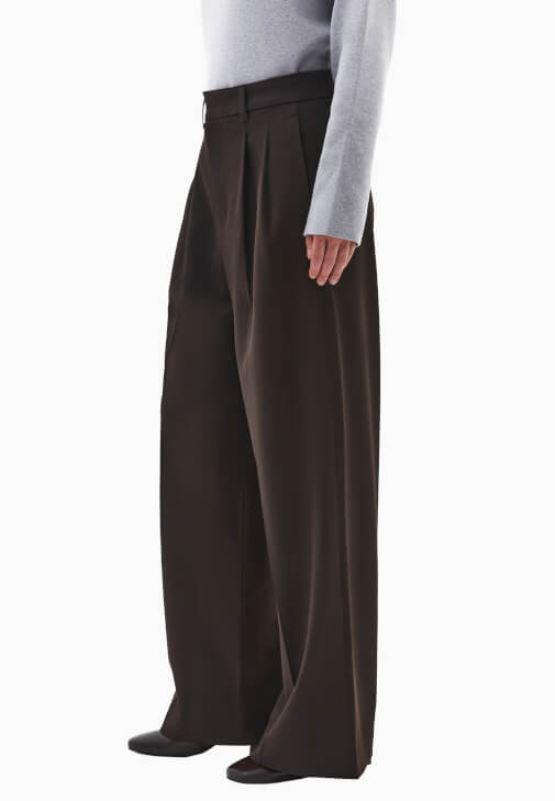 Wide-Leg Pantolon ve Kazak Kombini