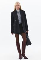 Bayan Siyah Yüksek Bel Şort Etek