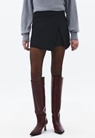 Bayan Siyah Yüksek Bel Şort Etek