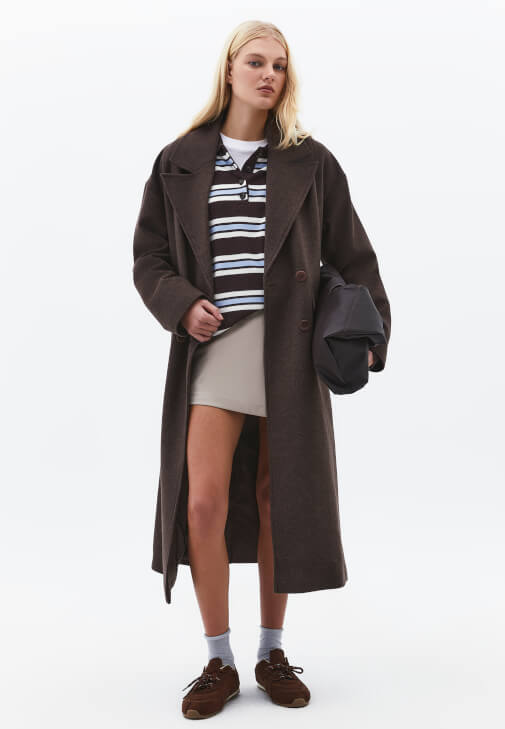 Bej Yüksek Bel Şort Etek