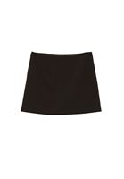 Bayan Kahverengi Yırtmaçlı Mini Şort Etek