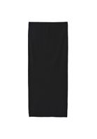 Bayan Siyah Yüksek Bel Yırtmaçlı Etek