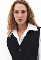 Bayan Siyah V Yaka Yelek