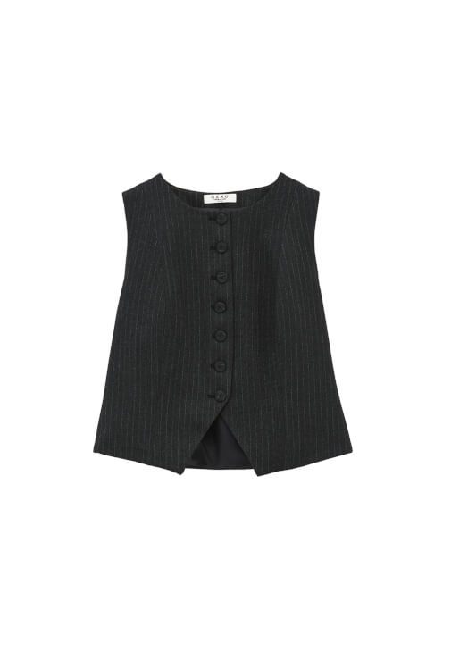 Çizgili Yelek ve Çizgili Pantolon Kombini