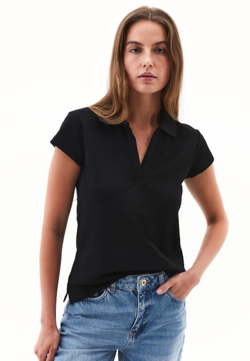 Siyah Polo Yaka Tişört