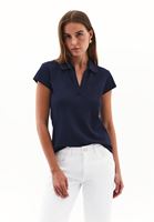 Bayan Lacivert Polo Yaka Tişört