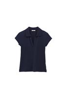 Bayan Lacivert Polo Yaka Tişört