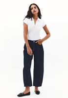 Bayan Beyaz Polo Yaka Tişört