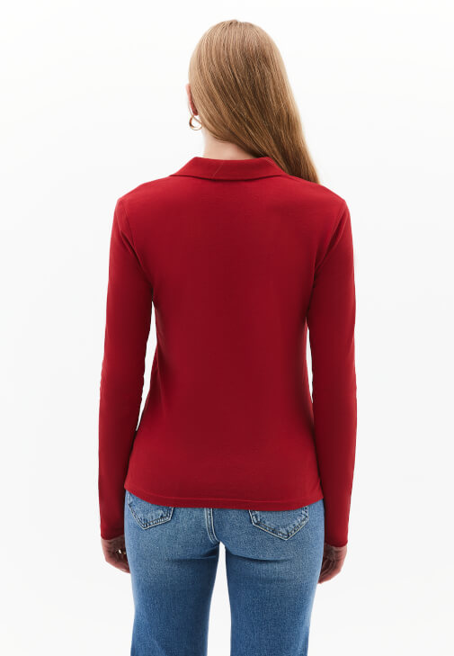 Polo Yaka Tişört ve Straight-Fit Pantolon Kombini