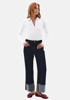 Bayan Beyaz Polo Yaka Tişört