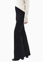 Women Black Ultra High Rise Flare Pants