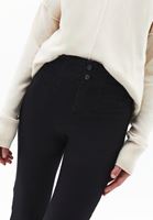 Women Black Ultra High Rise Flare Pants
