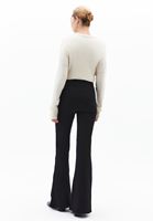 Women Black Ultra High Rise Flare Pants
