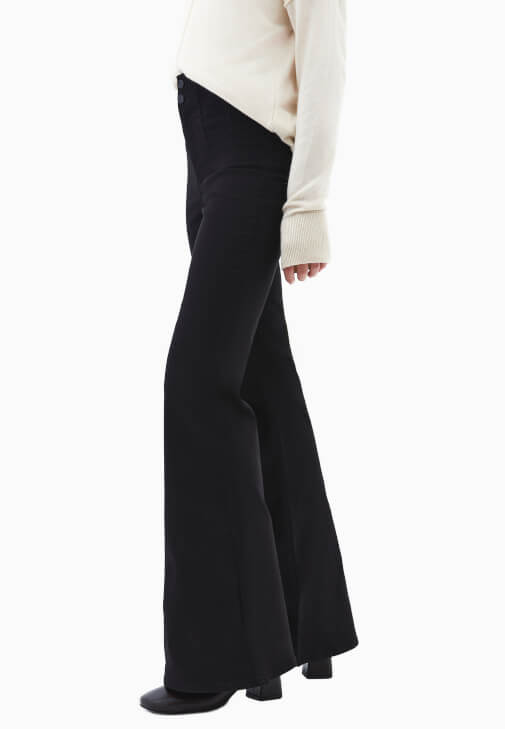 Ultra Yüksek Bel Flare Pantolon ( TENCEL™ ) - Görsel 2