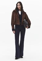 Bayan Lacivert Ultra Yüksek Bel Flare Pantolon ( TENCEL™ )