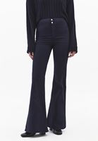 Bayan Lacivert Ultra Yüksek Bel Flare Pantolon ( TENCEL™ )