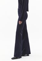 Bayan Lacivert Ultra Yüksek Bel Flare Pantolon ( TENCEL™ )