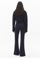 Bayan Lacivert Ultra Yüksek Bel Flare Pantolon ( TENCEL™ )