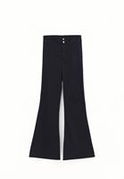 Bayan Lacivert Ultra Yüksek Bel Flare Pantolon ( TENCEL™ )