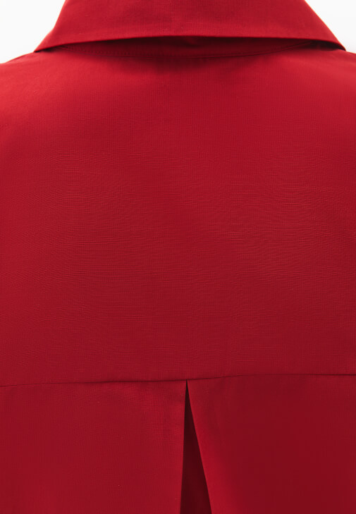 Cepli Oversize Gömlek ve Flare Pantolon Kombini