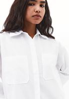 Women White Shirt with Pocket Detail