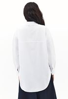 Women White Shirt with Pocket Detail