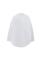Women White Shirt with Pocket Detail