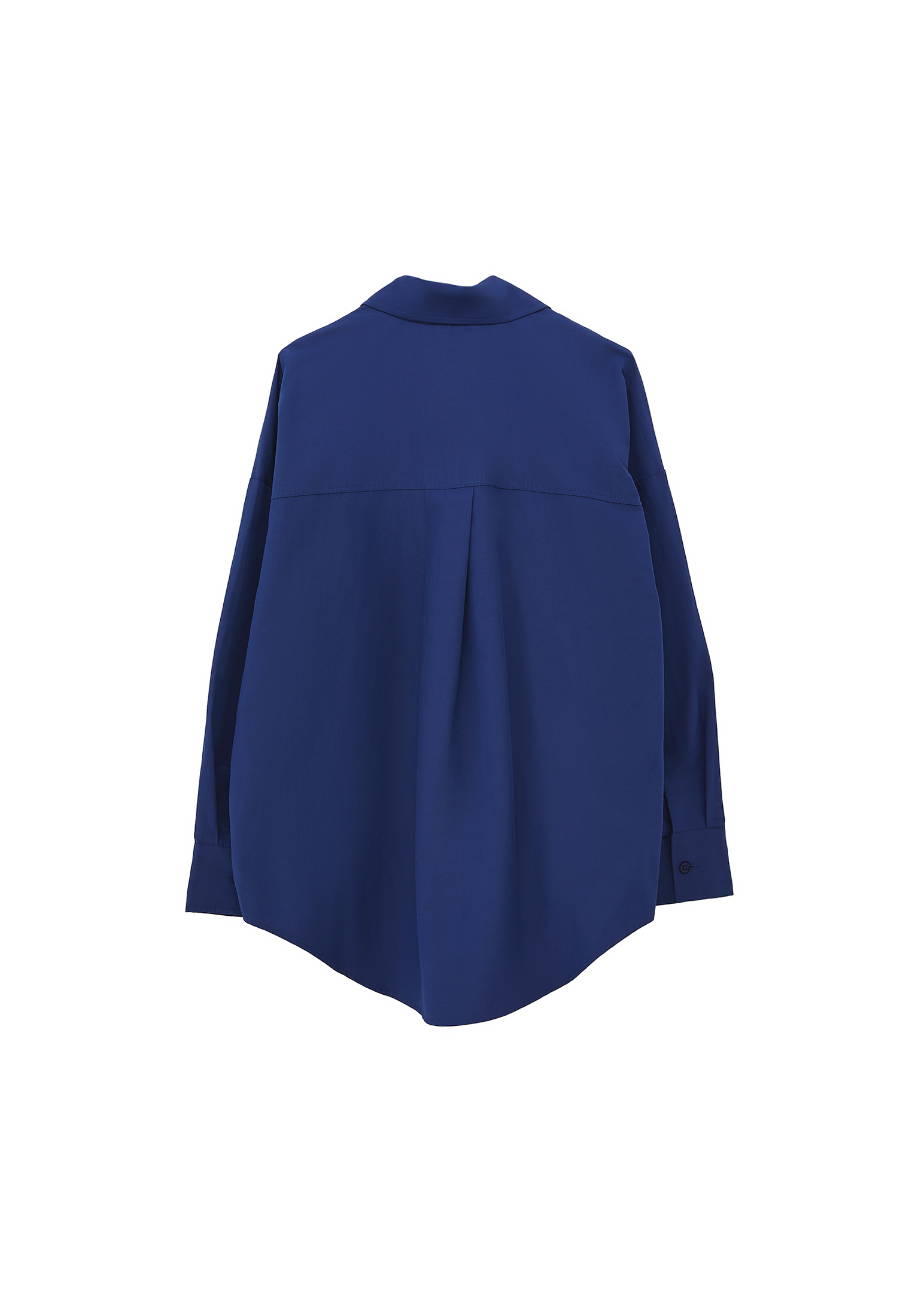 Mavi Oversize Poplin Gömlek