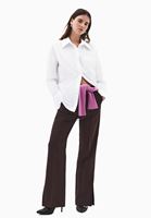 Bayan Beyaz Oversize Poplin Gömlek