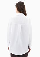 Bayan Beyaz Oversize Poplin Gömlek