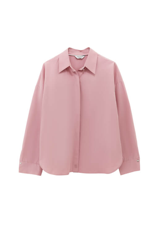 Poplin Gömlek ve Wide-Leg Pantolon Kombini