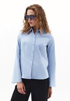 Women Blue Slim Fit Shirt