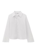 Women White Slim Fit Shirt
