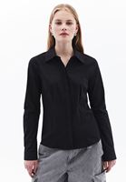 Women Black Slim fit Shirt