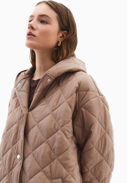 Kapitone Mont ve Yüksek Bel Tayt Kombini