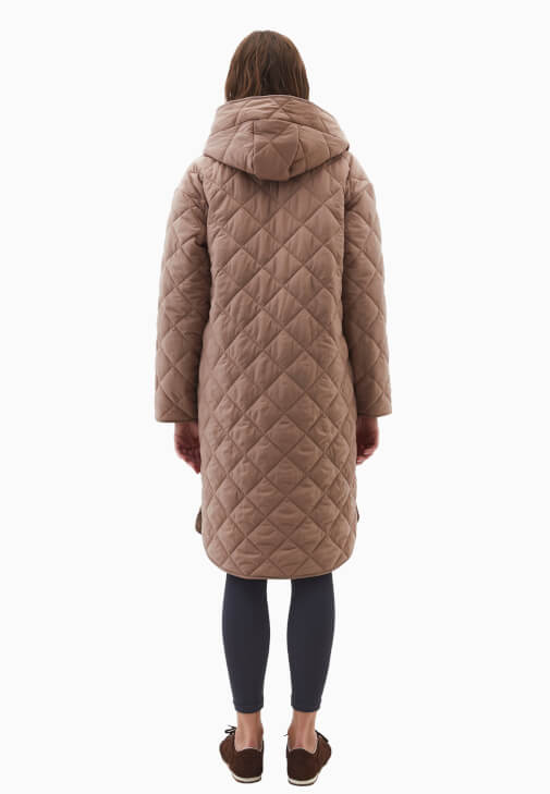 Kapitone Mont ve Yüksek Bel Tayt Kombini