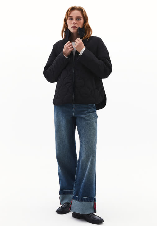 Loose-Fit Mont ve Denim Pantolon Kombini