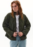 Bayan Haki Loose-Fit Kapitoneli Mont