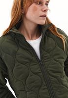 Bayan Haki Loose-Fit Kapitoneli Mont