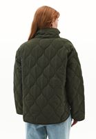 Bayan Haki Loose-Fit Kapitoneli Mont