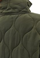 Bayan Haki Loose-Fit Kapitoneli Mont
