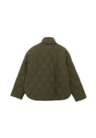 Bayan Haki Loose-Fit Kapitoneli Mont