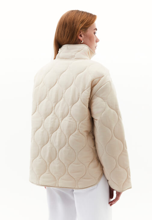 Kapitoneli Mont ve Wide-Leg Pantolon Kombini