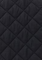 Bayan Siyah Loose-Fit Kapitoneli Mont