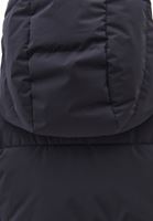 Bayan Siyah Kapitone Detaylı Puf Mont