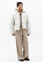 Bayan Krem Kapitone Detaylı Puf Mont