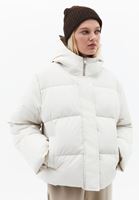 Bayan Krem Kapitone Detaylı Puf Mont